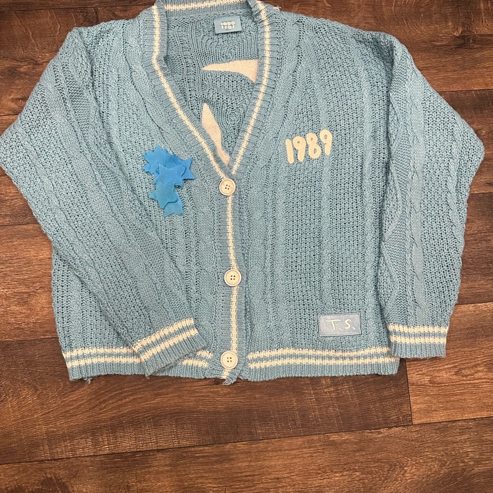 Taylor Swift 1989 Cardigan with Confetti